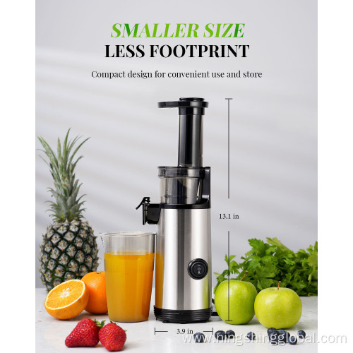 Portable Compact Centrifugal Juicer with Self-Cleaning Electric Spanish Stainless Steel Blades and Quiet Motor